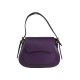 BORSA A MANO  IN PELLE CON TRACOLLA - RD29832 - Colore:Viola - New york;