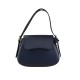 BORSA A MANO  IN PELLE CON TRACOLLA - RD29832 - Colore:Blu;