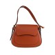 BORSA A MANO  IN PELLE CON TRACOLLA - RD29832 - Colore:Arancione/corallo;