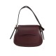 BORSA A MANO  IN PELLE CON TRACOLLA - RD29832 - Colore:bordeaux;