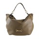 BORSA A SPALLA DONNA IN PELLE CON TRACOLLA - CG38842 - Colore:Taupe;