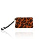 POCHETTE IN CAVALLINO - CV85 - Colore:Arancione/corallo;Stampa:Leopardo;