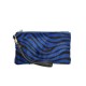 POCHETTE IN CAVALLINO - CV85 - Stampa:Zebra;Colore:Bluette;