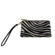 POCHETTE IN CAVALLINO - CV85 - Colore:Nero;Stampa:Zebra;