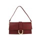 BORSA A TRACOLLA IN PELLE - QG25827 - Colore:Rosso;