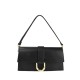 BORSA A TRACOLLA IN PELLE - QG25827 - Colore:Nero;