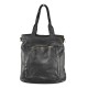 BORSA A SPALLA IN PELLE VINTAGE - QL59865 - Colore:Nero;