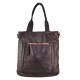 BORSA A SPALLA IN PELLE VINTAGE - QL59865 - Colore:bordeaux;