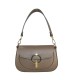 BORSA A SPALLA DONNA IN PELLE CON TRACOLLA - BO32835 - Colore:Taupe;
