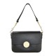 BORSA A SPALLA DONNA IN PELLE CON TRACOLLA - MU29832 - Colore:Nero;