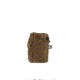 PORTACELLULARE E POCHETTE DONNA IN PELLE E TESSUTO TEDDY - TD85895 - Colore:Taupe;