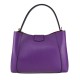 BORSA A MANO  IN PELLE CON TRACOLLA - FN42846 - Colore:Viola - Dublin;