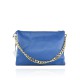 POCHETTE - BUSTA IN PELLE 100% MADE ITALY - BK37841 - Colore:Bluette;