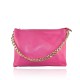 POCHETTE - BUSTA IN PELLE 100% MADE ITALY - BK37841 - Colore:Fuxia;