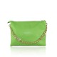 POCHETTE - BUSTA IN PELLE 100% MADE ITALY - BK37841 - Colore:Verde;