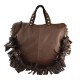 BORSA DONNA A MANO E SPALLA IN VERA PELLE VINTAGE - MF59865 - Colore:Testa di moro;