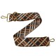 TRACOLLA TESSUTO &amp;amp; PELLE MADE ITALY - SP600 - Colore:Marrone;