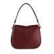 BORSA A SPALLA DONNA IN PELLE CON TRACOLLA - FP36839 - Colore:bordeaux;