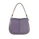 BORSA A SPALLA DONNA IN PELLE CON TRACOLLA - FP36839 - Colore:Viola - New york;