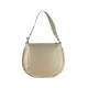 BORSA A SPALLA DONNA IN PELLE CON TRACOLLA - MN38842 - Colore:Beige;