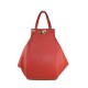 BORSA A MANO  IN PELLE CON TRACOLLA - LW35838 - Colore:Rosso;