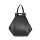 BORSA A MANO  IN PELLE CON TRACOLLA - LW35838 - Colore:Nero;