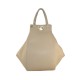 BORSA A MANO  IN PELLE CON TRACOLLA - LW35838 - Colore:Taupe;