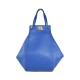 BORSA A MANO  IN PELLE CON TRACOLLA - LW35838 - Colore:Bluette;