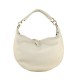 BORSA A SPALLA DONNA IN PELLE CON TRACOLLA - OU29832 - Colore:Beige;