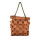 BORSA A SPALLA IN PELLE VINTAGE - TC59865 - Colore:Cuoio;