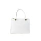 BORSA A MANO  IN PELLE CON TRACOLLA - DG32835 - Colore:Bianco;