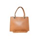 BORSA A MANO  IN PELLE CON TRACOLLA - DG32835 - Colore:Cuoio;