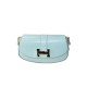 BORSA A SPALLA DONNA IN PELLE CON TRACOLLA - MH33836 - Colore:azzurro;