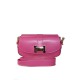 BORSA A SPALLA DONNA IN PELLE CON TRACOLLA - MH33836 - Colore:Fuxia;