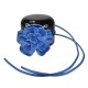 CINTURA DONNA IN PELLE A FORMA DI FIORE - FC750 - Colore:Bluette;