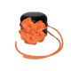 CINTURA DONNA IN PELLE A FORMA DI FIORE - FC750 - Colore:Arancione/corallo;