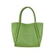 BORSA A MANO  IN PELLE CON TRACOLLA - SM37841 - Colore:Verde;