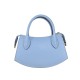 BORSA A MANO  IN PELLE CON TRACOLLA - YH36839 - Colore:azzurro;