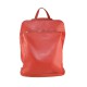 BORSA DA SPALLA CONVERTIBILE IN ZAINO IN PELLE - ZC33836 - Colore:Rosso;