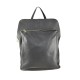 BORSA DA SPALLA CONVERTIBILE IN ZAINO IN PELLE - ZC33836 - Colore:Nero;