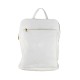 BORSA DA SPALLA CONVERTIBILE IN ZAINO IN PELLE - ZC33836 - Colore:Bianco;