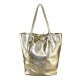 BORSA SHOPPING DONNA IN PELLE - FL20822 - Colore:Oro;