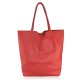 BORSA SHOPPING DONNA IN PELLE - FL20822 - Colore:Rosso;