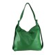 BORSA DA SPALLA CONVERTIBILE IN ZAINO - QZ32835 - Colore:Verde;