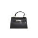 BORSA A MANO  IN PELLE CON TRACOLLA - GH29832 - Colore:Nero;