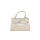 BORSA A MANO  IN PELLE CON TRACOLLA - GH29832 - Colore:Taupe;