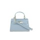 BORSA A MANO  IN PELLE CON TRACOLLA - GH29832 - Colore:azzurro;