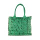 BORSE SPALLA IN PELLE LASERATO EFFETTO VINTAGE - SL58864 - Colore:Verde;