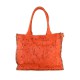 BORSE SPALLA IN PELLE LASERATO EFFETTO VINTAGE - SL58864 - Colore:Arancione/corallo;