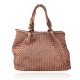 BORSA  DA SPALLA IN PELLE EFFETTO VINTAGE - ZI59865 - Colore:Cipria;